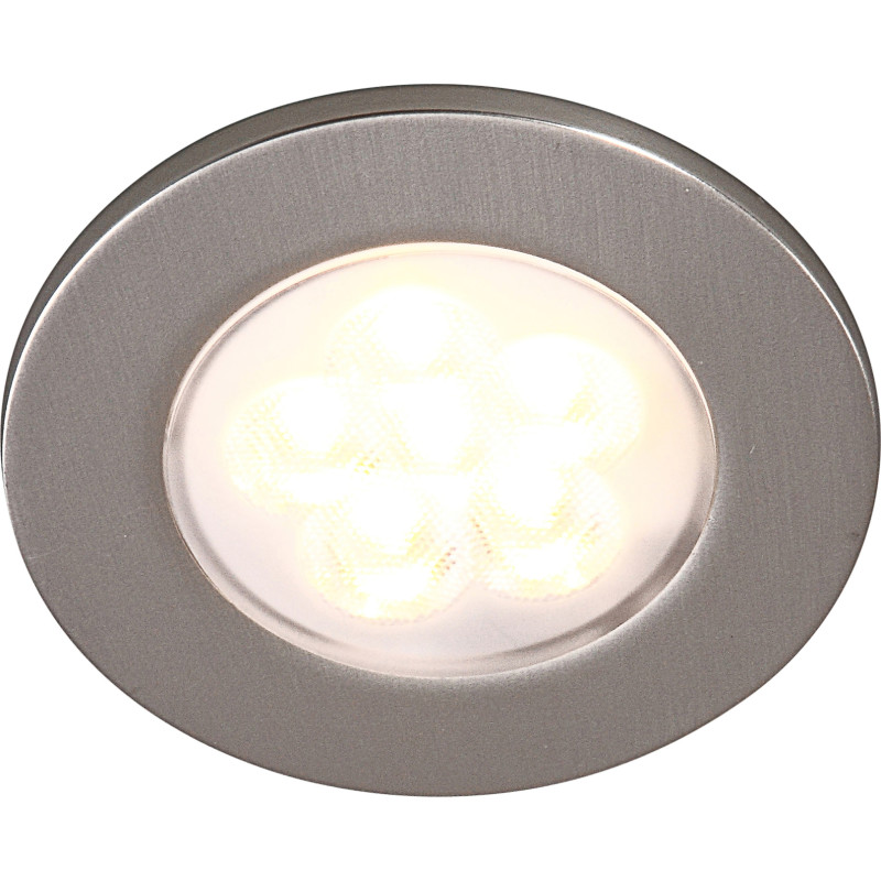 ID-LED 350mA indbyg-/pbygningsspot LED (rund) A+ 2,5 W / 50 / >95 / 3000 - brstet stl