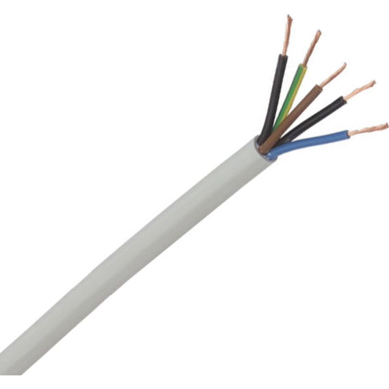 Nexans PKAJ plastledning 5G1,5 mm², 50 meter, sort