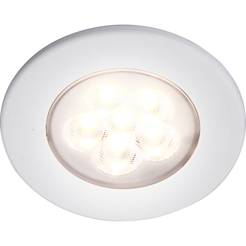 ID-LED 350mA indbyg-/pbygningsspot LED (rund) A+ 2,5 W / 50 / >95 / 3000 - hvid