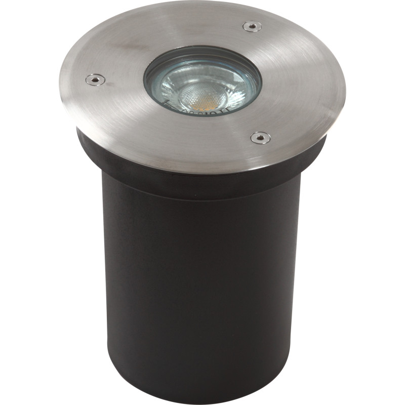 Nedgravningsspot rund 115 x 150 mm IP67, Børstet stål LED (ex. lyskilde)