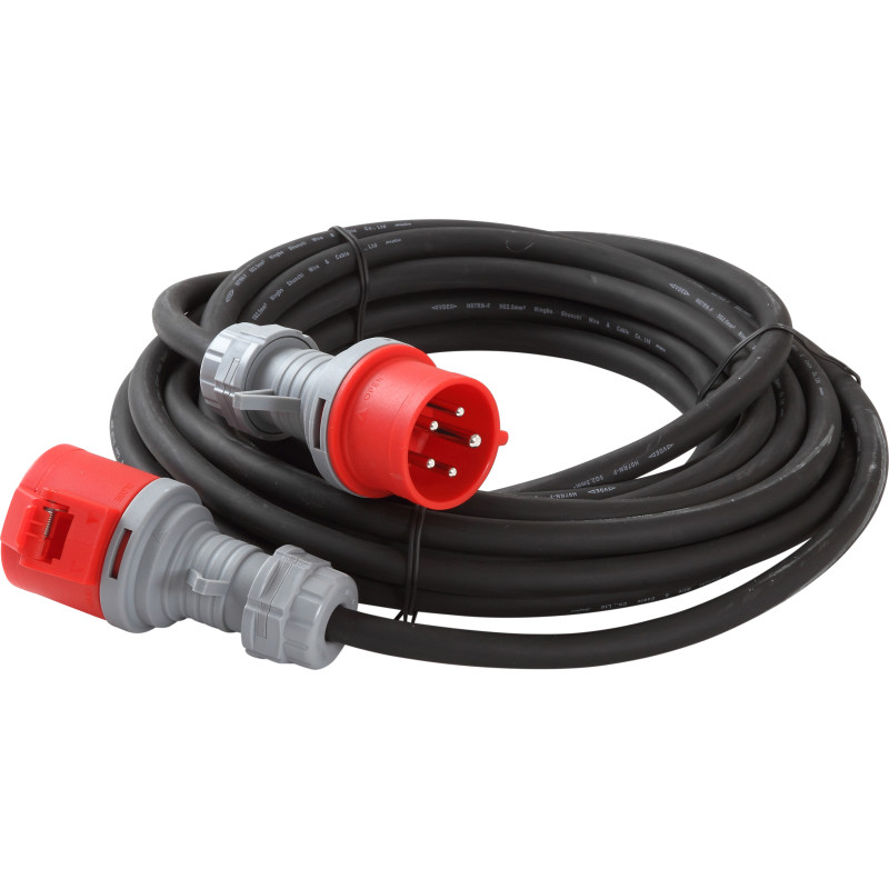 Kabelsæt CEE 400V 16A 5G2,5mm2 10m m/fasevender