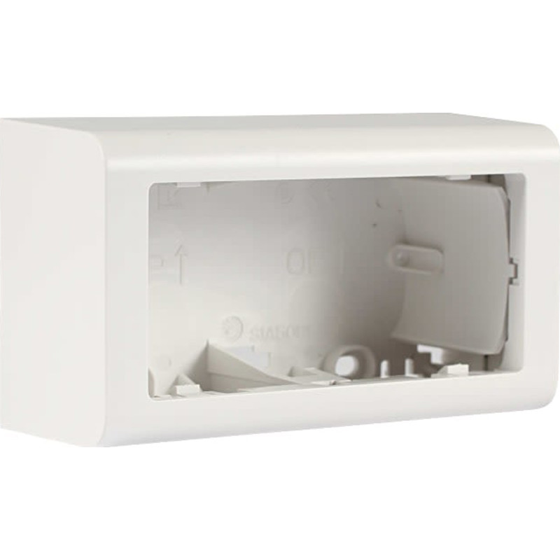 LK FUGA - Softline underlag med ekstra dybde (49 mm) og uden midterskillestykke, 1x2 modul, hvid