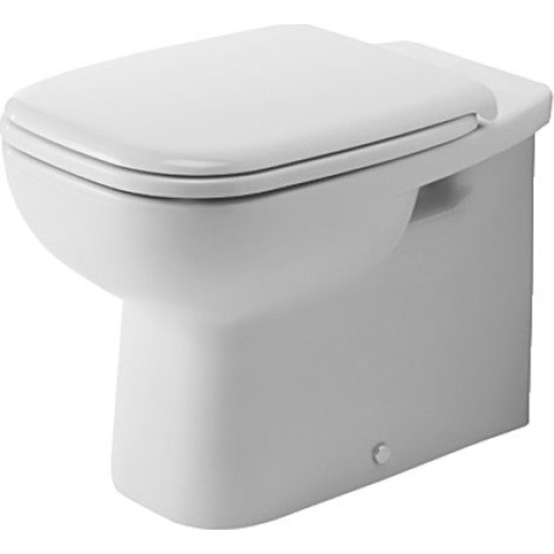 Duravit D-Code toalett, back-to-wall, antibakteriell, vit