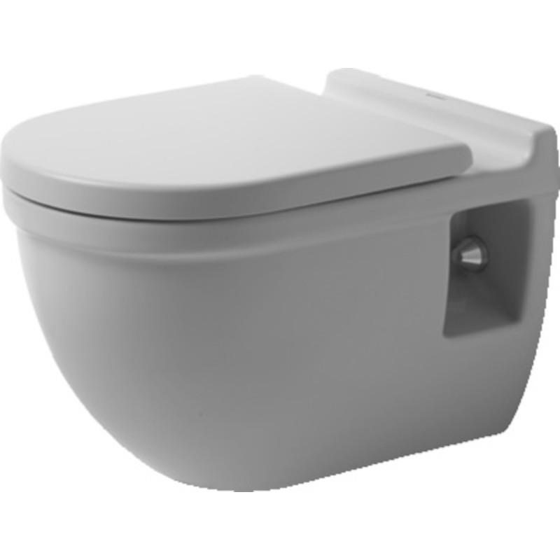Duravit Starck 3 Comfort v&auml;ggh&auml;ngd toalett, antibakteriell, vit