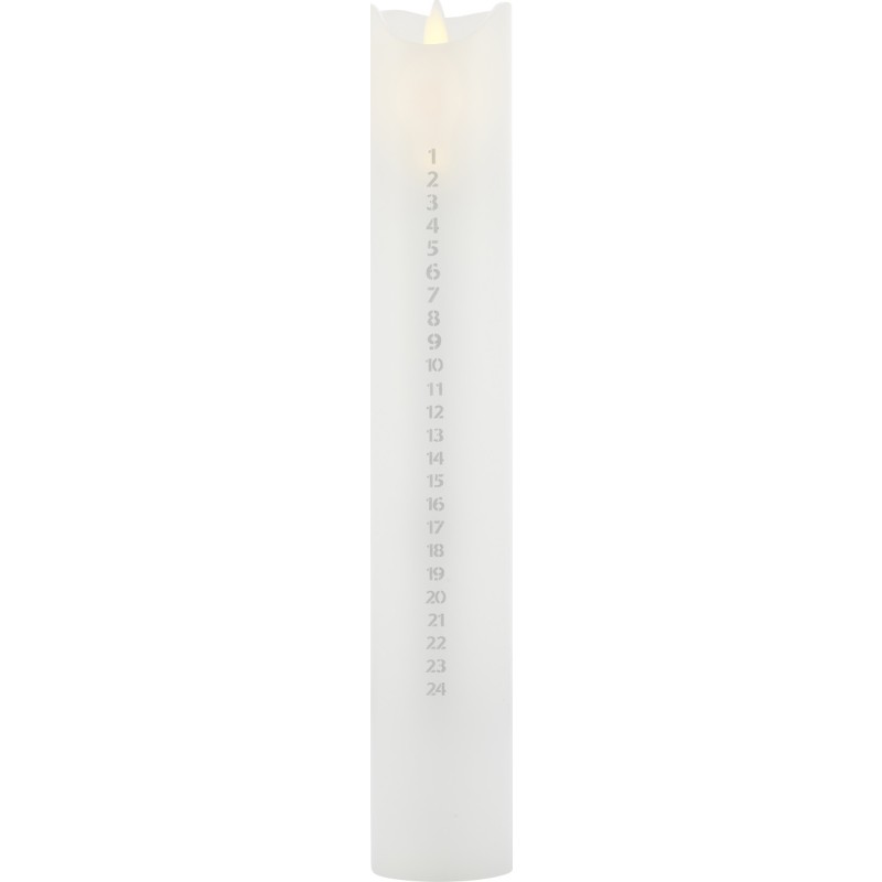 Sirius - Sara Kalender lys, Hvid/Sølv, inkl. fjernbetjening