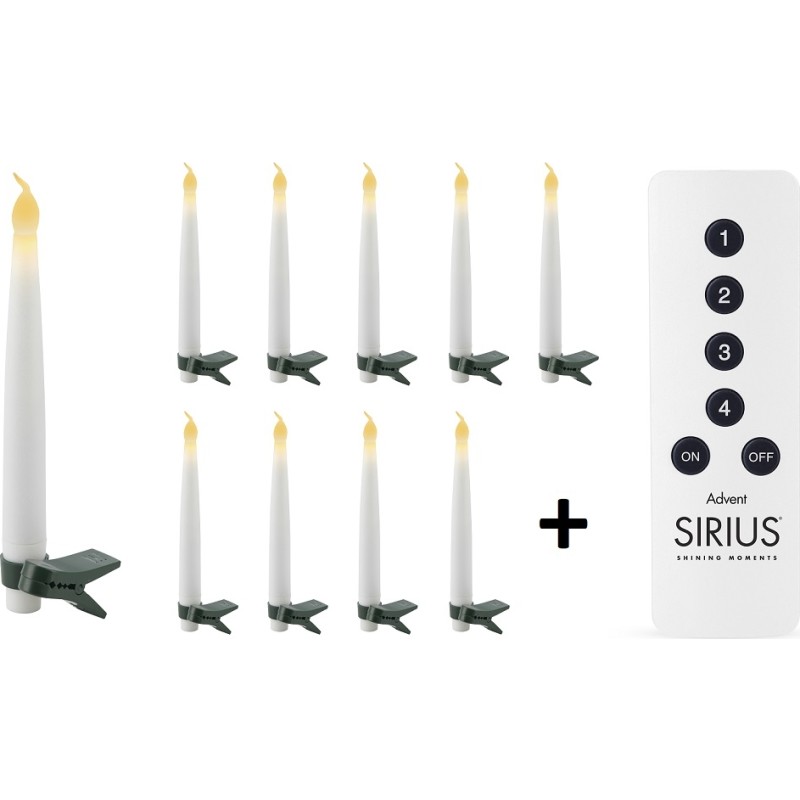 Sirius Carolin juletræslys, 10 stk
