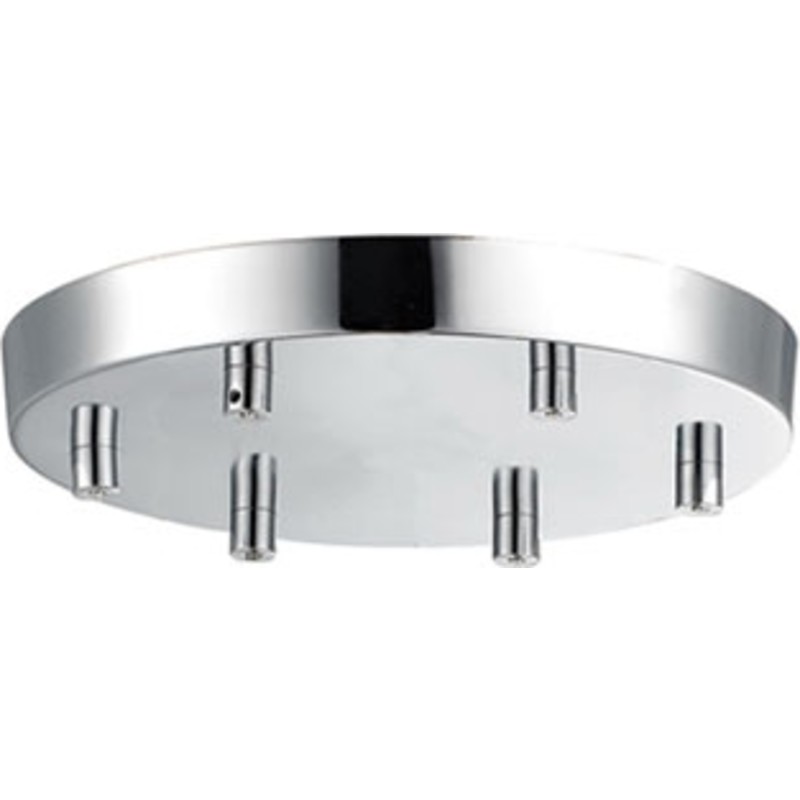 Halo Design baldakin, 6 udgange, krom