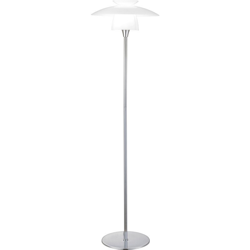 SCANDINAVIA gulvlampe, krom/opal, højde 150 cm – Halo Design - Stue - Skandinavisk - Glas - Med én lyskilde