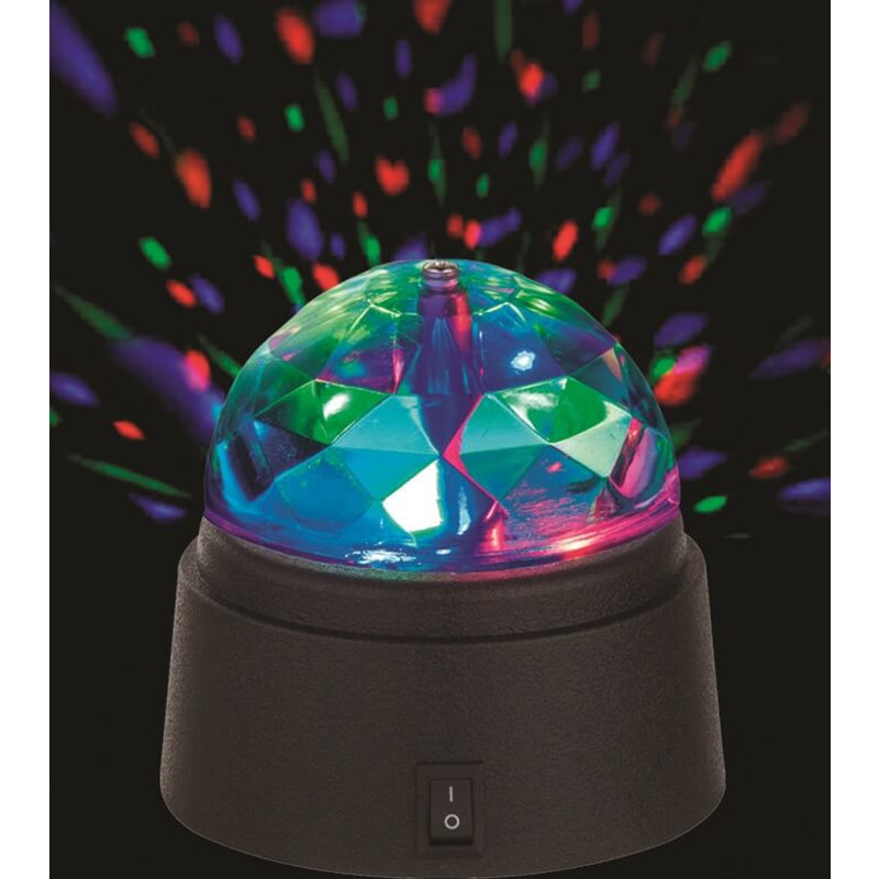 LED Discolampe til batteri
