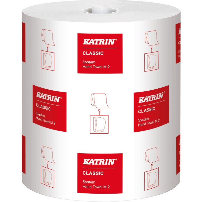 Katrin Automatic Classic hånklæderulle, hvid, med hylse