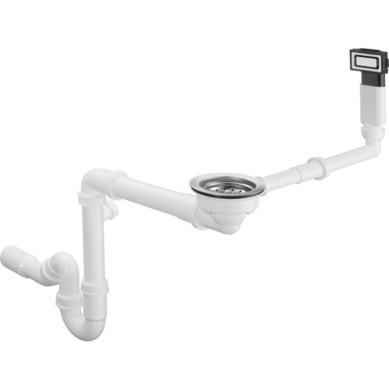 Hansgrohe diskb&auml;nsksvattenl&aring;s med avloppssats, 1 1/2", krom