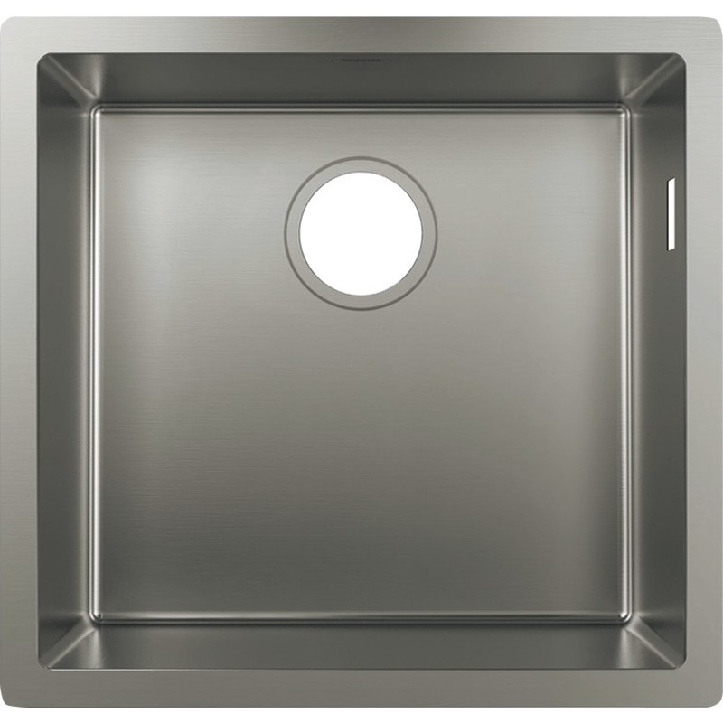 Hansgrohe køkkenvask, 50x45 cm, rustfrit stål