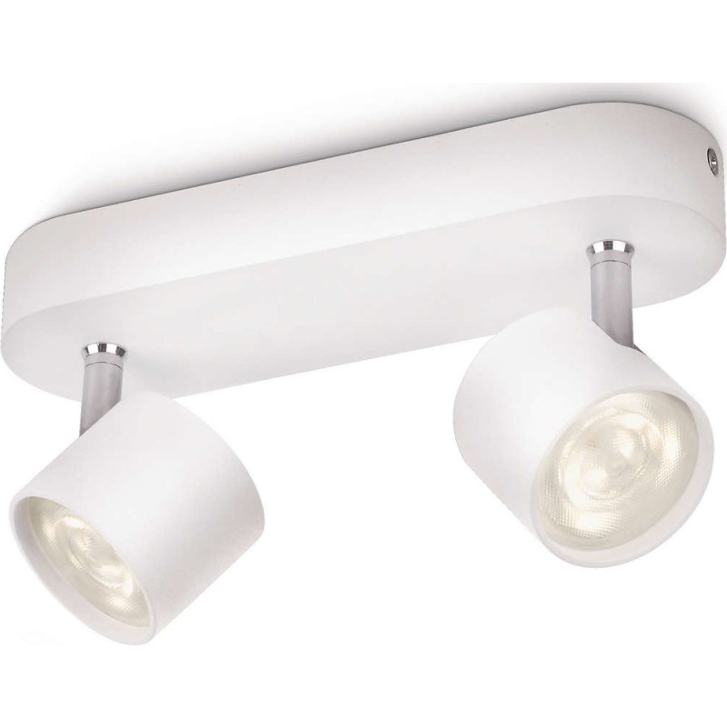 Philips myLiving Star spotlampe, 2 spots, hvid