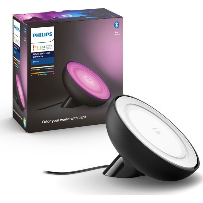 Philips Hue Bloom White and Color Ambiance LED Bordlampe Sort