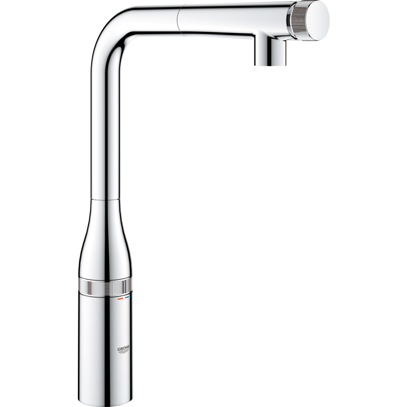GROHE Essence Smart Control køkkenarmatur L-tud udtræksmousseur, GROHE Zero, krom