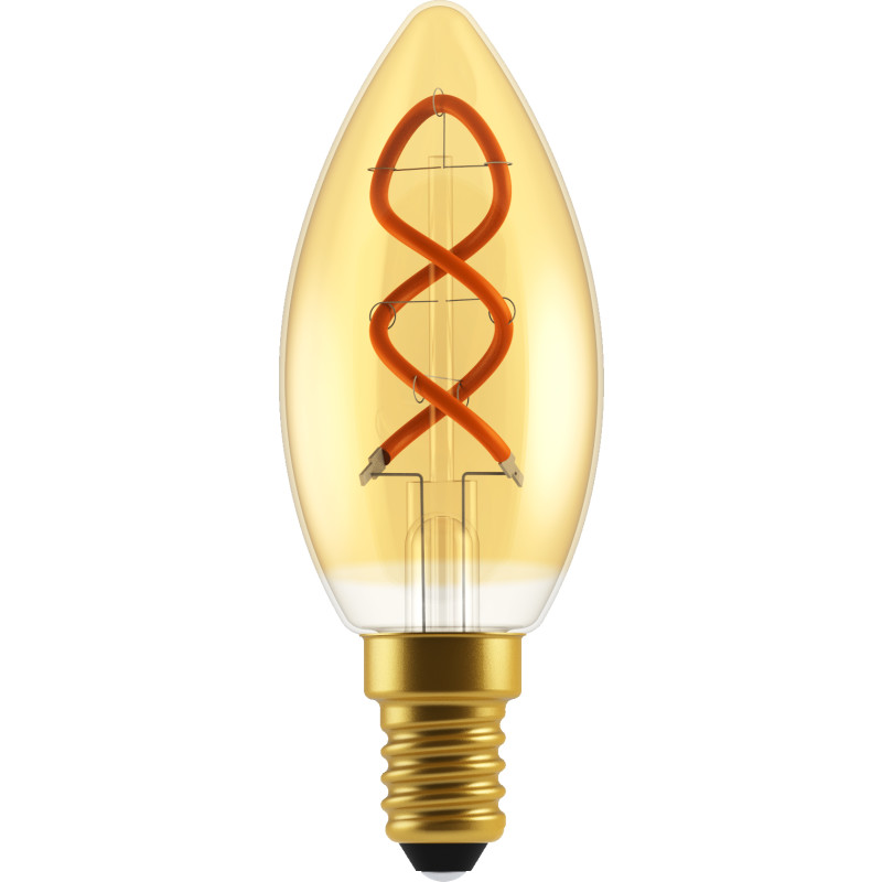 Nordlux Deco Spiral E14 kertepære, 2000K, 2,5W