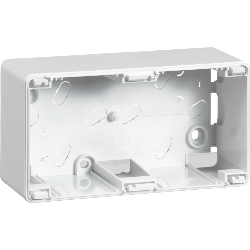 LK Opus® 66 underlag 2 modul, H=45mm, hvid