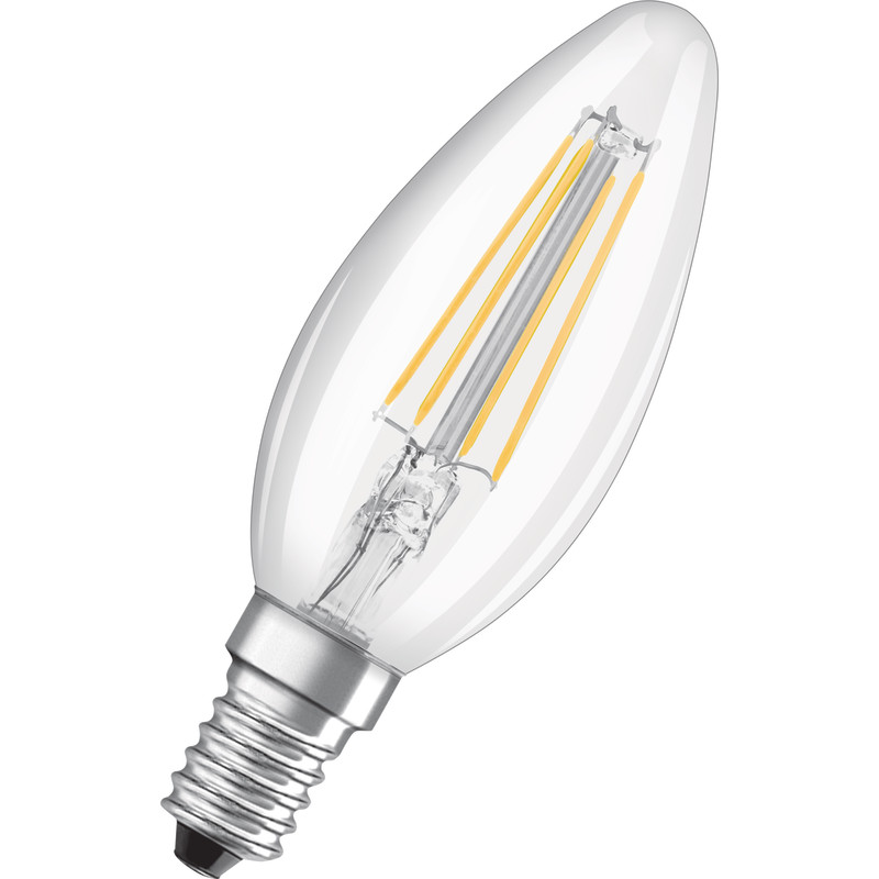 OSRAM LED STAR+ Active&Relax kerte 4W/2700+4000K (40W) E14 filament klar (470 lm)