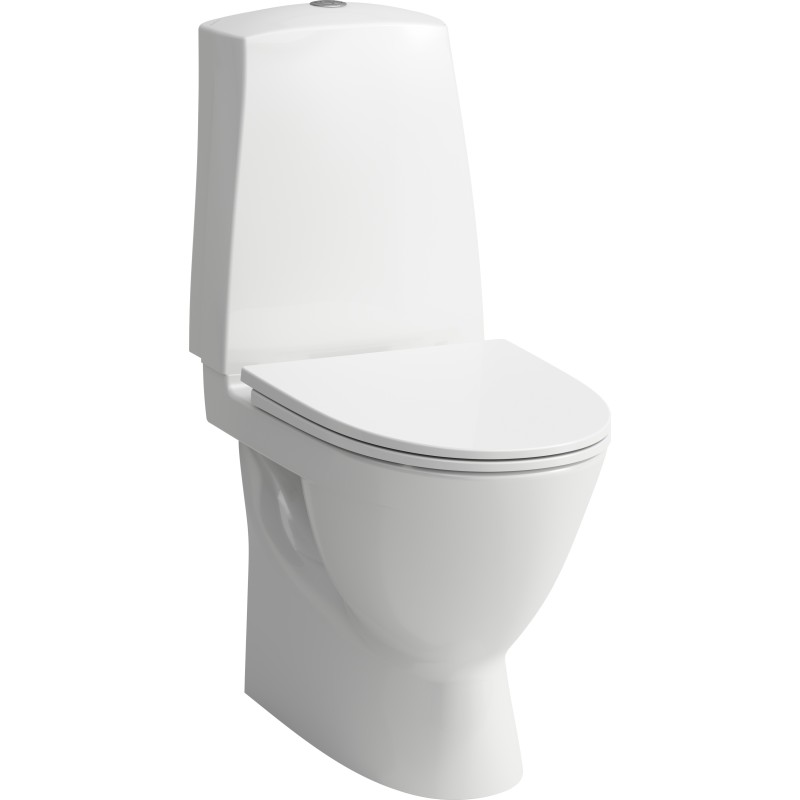 Laufen Pro N Gulvstende toilet, skjult S-ls, hvid LCC glasur