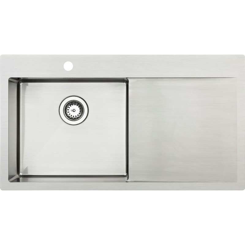 Lavabo Kubus 900L Soft diskb&auml;nk, 90x50 cm, rostfritt st&aring;l