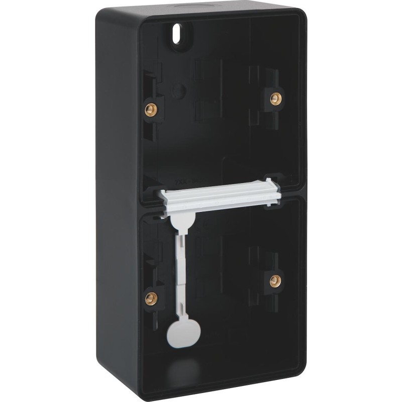 Lodret underlag, 2 moduler, IP55, sort