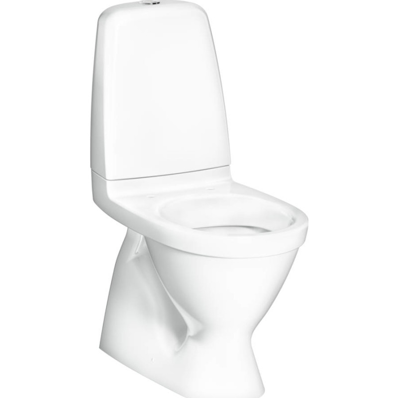 Gustavsberg 6500 Pacific toilet med S-ls, 2/4L, hvid