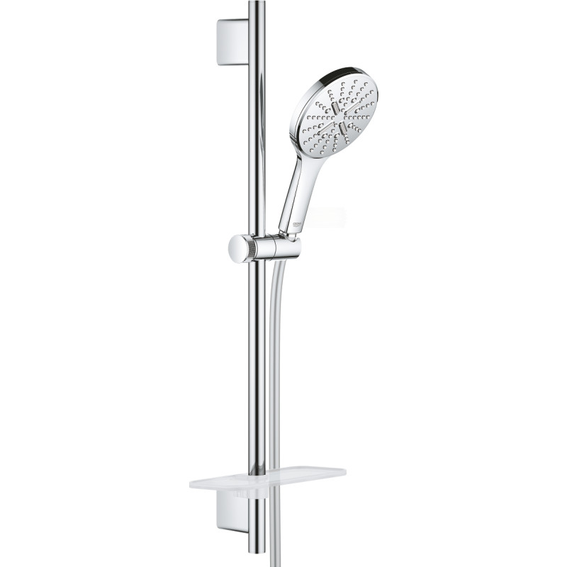 GROHE Rainshower SmartActive brusestangssæt 600mm med vægholdere, StarLight-krombelægning