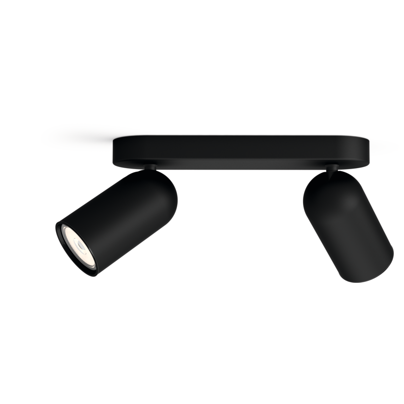 Philips myLiving Pongee takspotlight, svart
