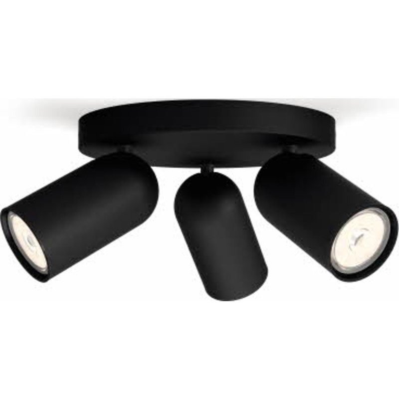 Philips myLiving Pongee spotlampe, sort