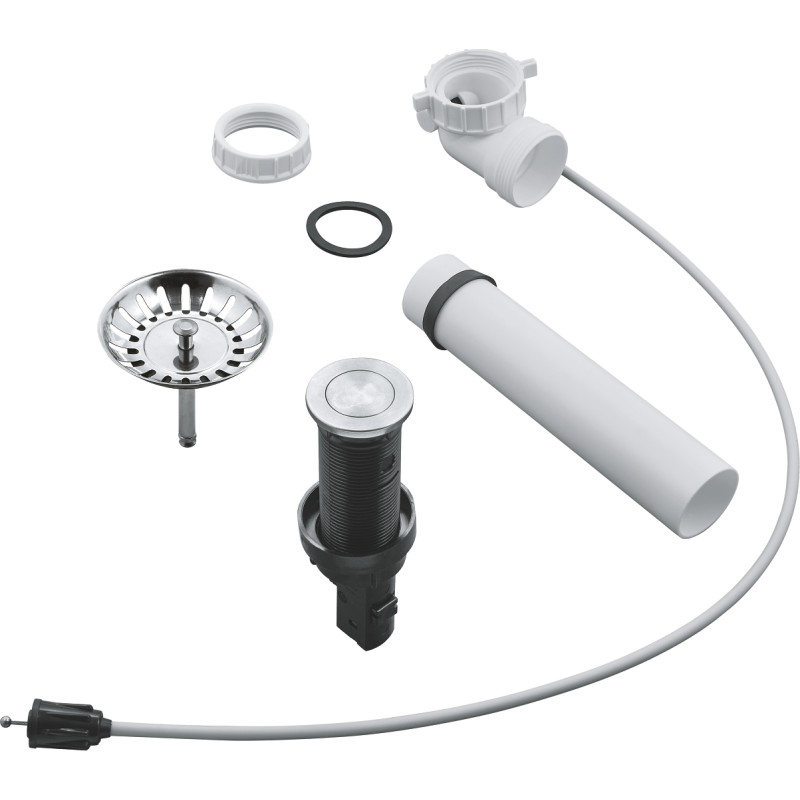 Grohe Bundventil med pop-up, 35mm, passer til alle kkkenvaske, brstet stl