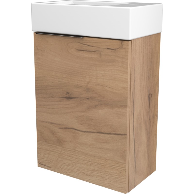 Sanibell Basicline tvättställsunderskåp, 38,5x22,5 cm, whisky ek
