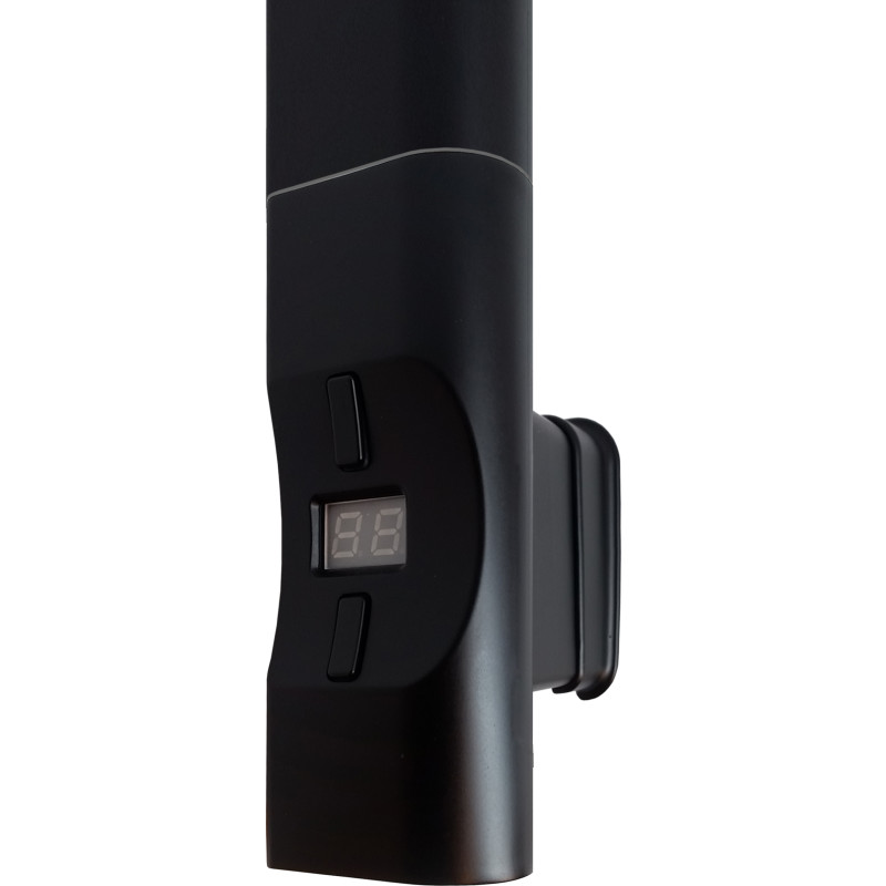 Kriss Nuvo 2 elpatron, 600W, termostat & timerfunktion, mat sort