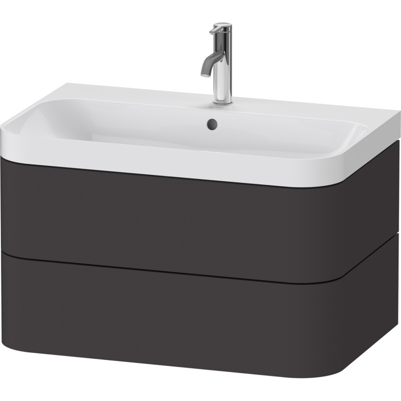 Duravit Happy D.2 møbelpakke, 77,5x49 cm, grafit