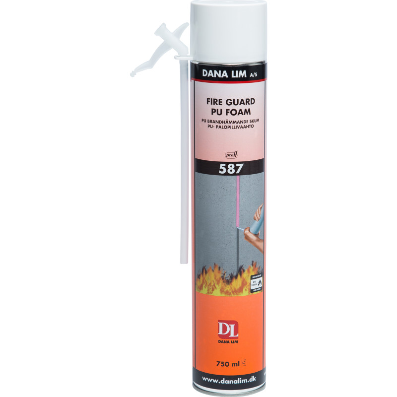 Dana Lim Fire Guard PU Prof 587 Brandhæmmende polyuretanskum, 1-komponent - 750 ml
