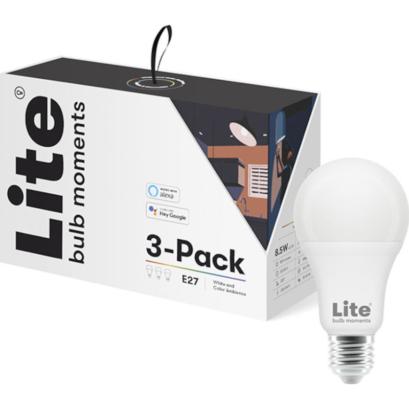 Lite bulb moments E27 standardlampa, 3-pack