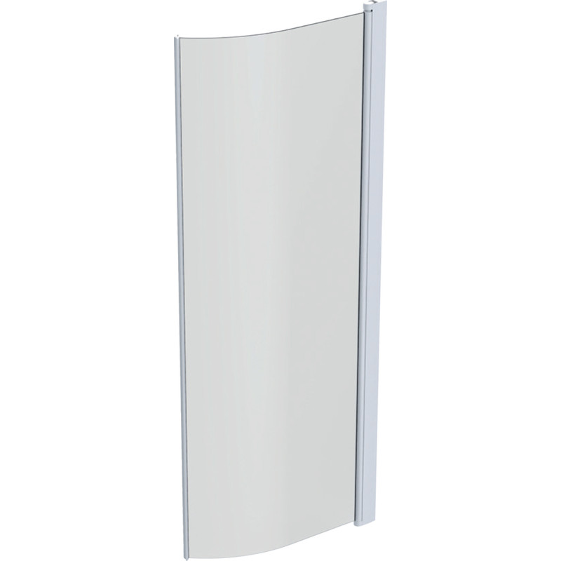 Contura Shower Space brusedør, 63,1 cm, frostet glas, hvid profil