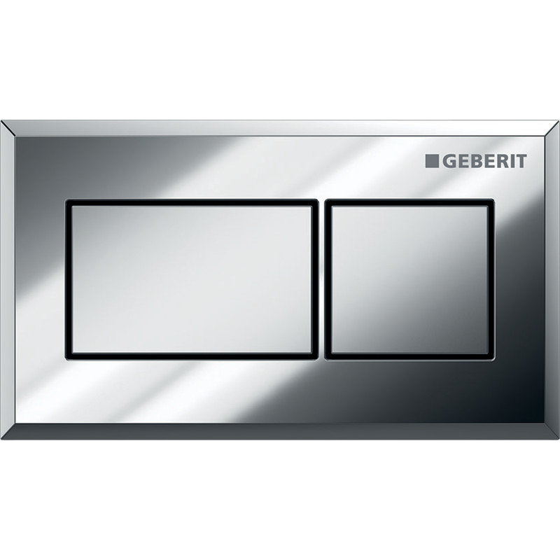 Geberit Square betjeningsplade, krom/børstet krom