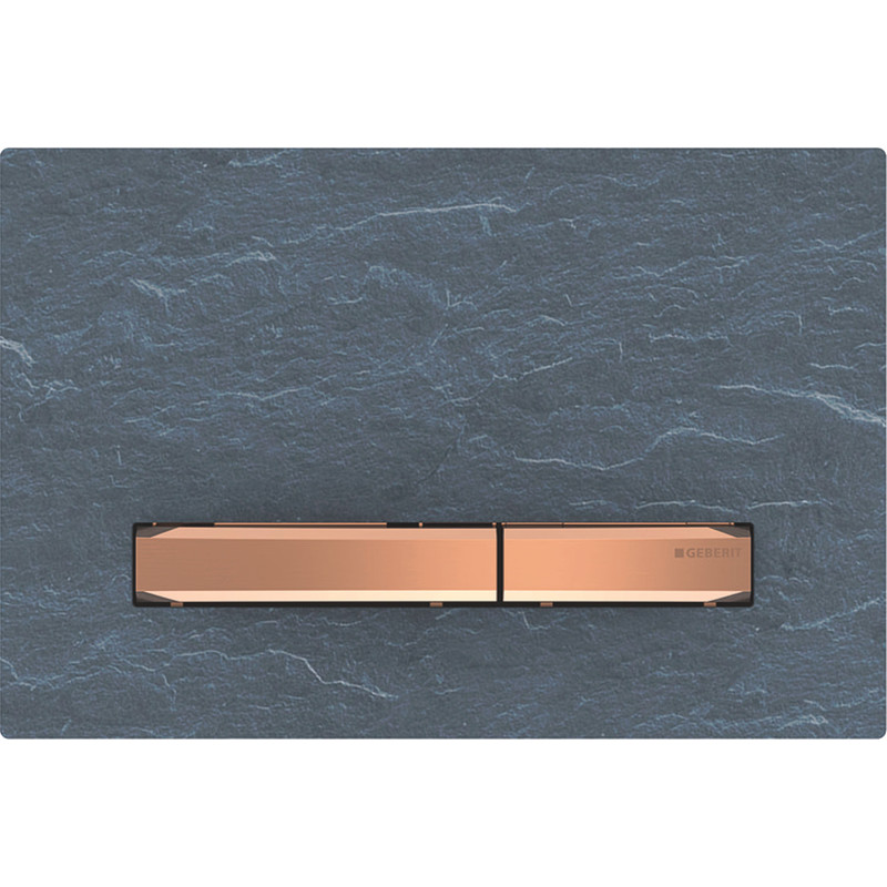 Geberit SIGMA50 betjeningsplade 246x164x14mm rødguld/skifer