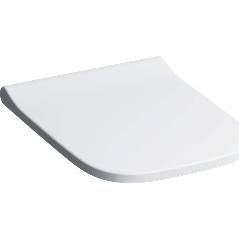 Geberit Smyle Square toiletbræt, soft close, hvid