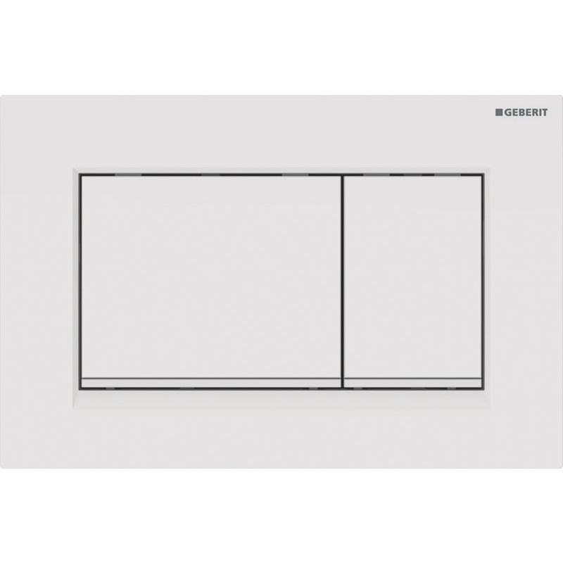 Geberit SIGMA30 betjeningsplade 246x164x12mm alpin-hvid