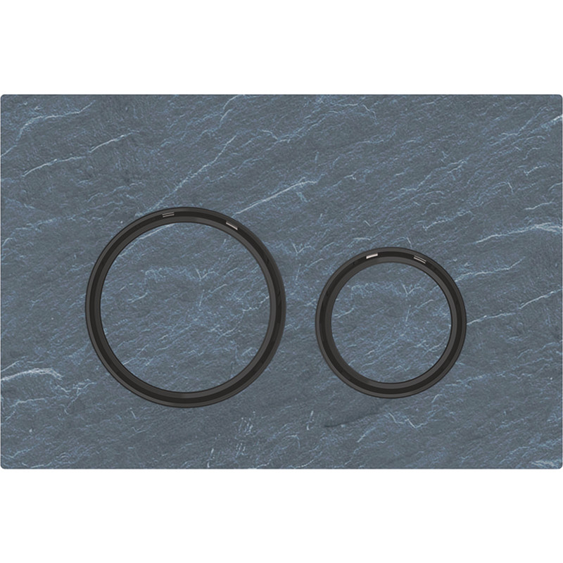 Geberit SIGMA21 betjeningsplade 246x164x14mm sort krom/ skifer