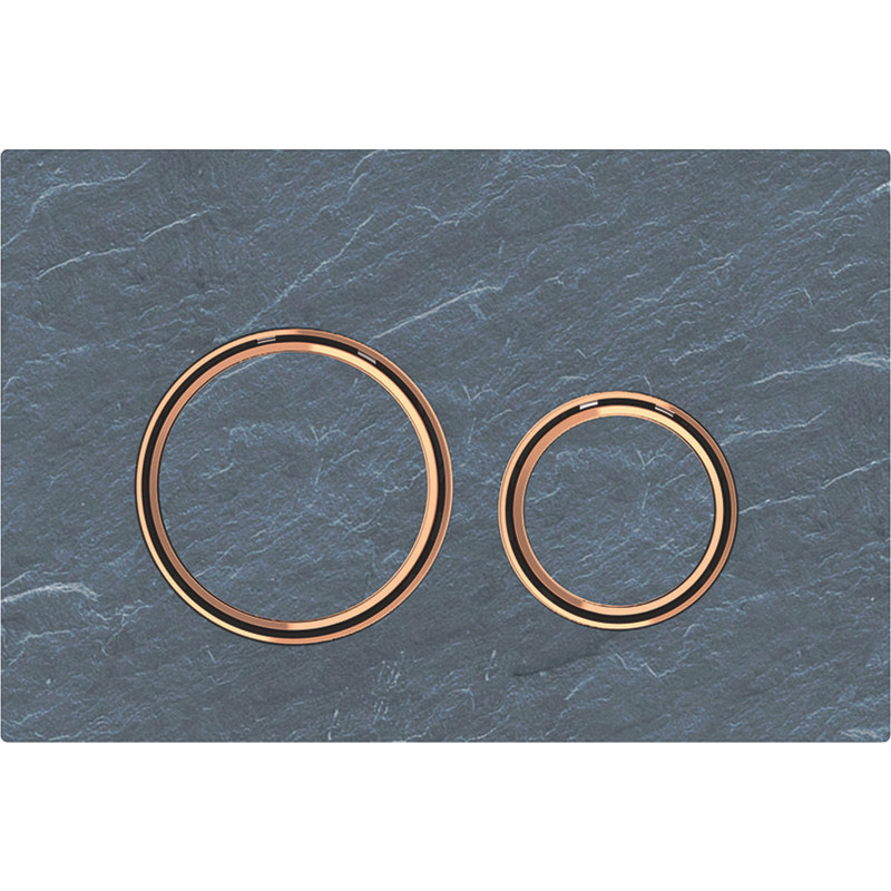 Geberit SIGMA21 betjeningsplade 246x164x14mm rødguld/skifer