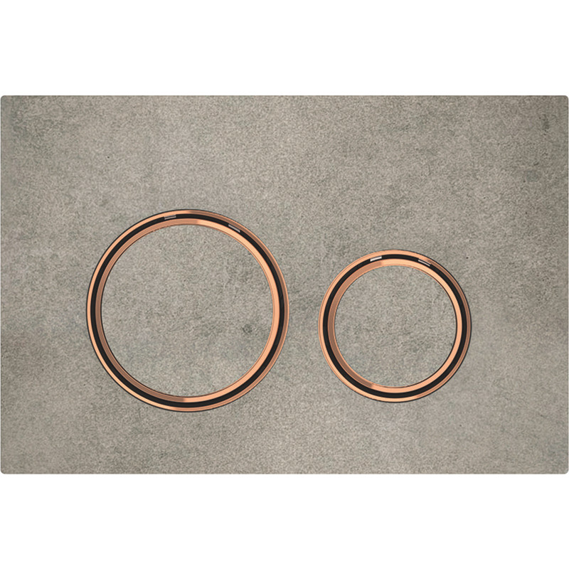 Geberit SIGMA21 betjeningsplade 246x164x14mm rødguld/beton