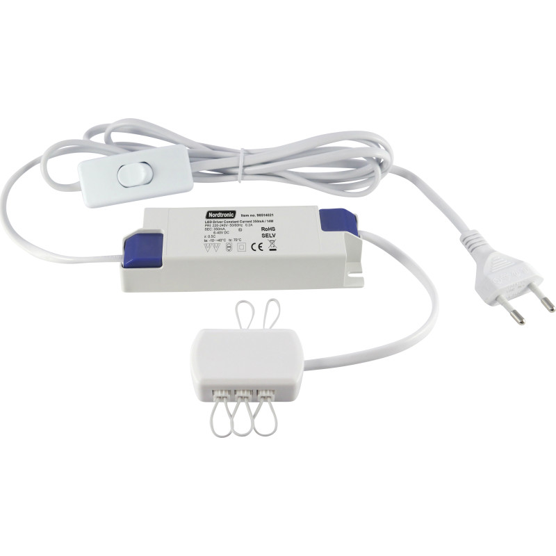 LED Driver til Linea kkkenspot, ikke dmpbar (2,5-14W), 350mA - Nordtronic