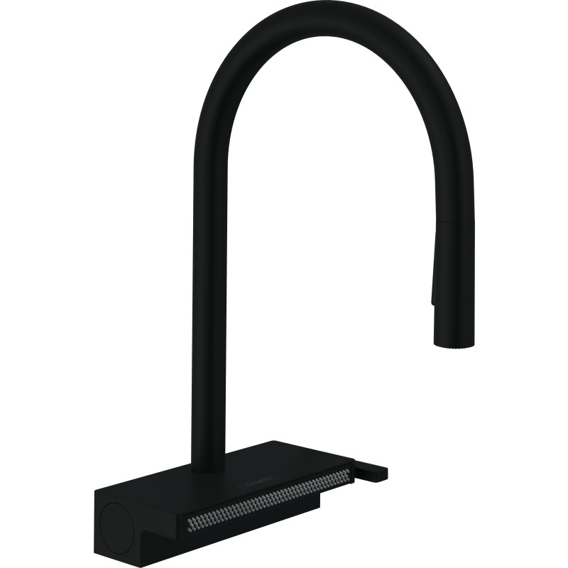 Hansgrohe Aquno Select M81 k&ouml;ksblandare, utdragbar pip, matt svart