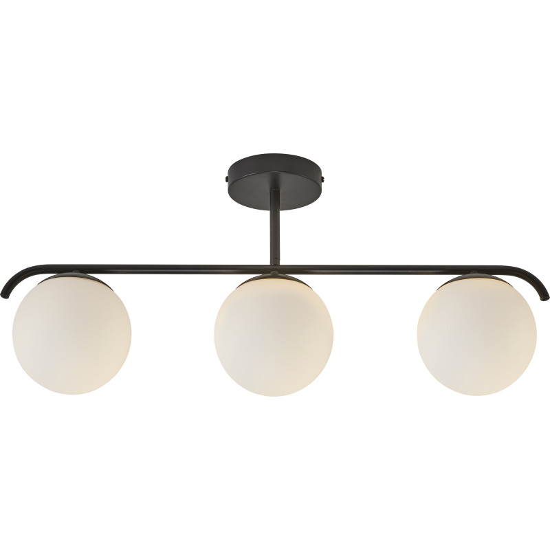 Grant 3 Loftlampe Black - Nordlux - Stue - Glas - Med flere lyskilder