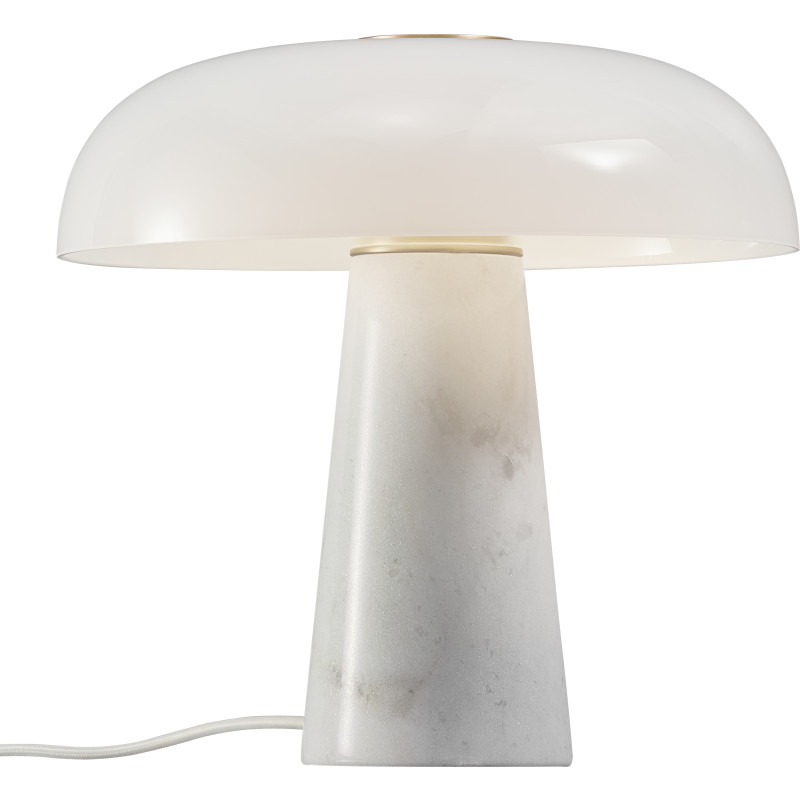 Glossy Bordlampe Hvid - DFTP DFTP by Nordlux - Stue - Design - Sten - Med skærm