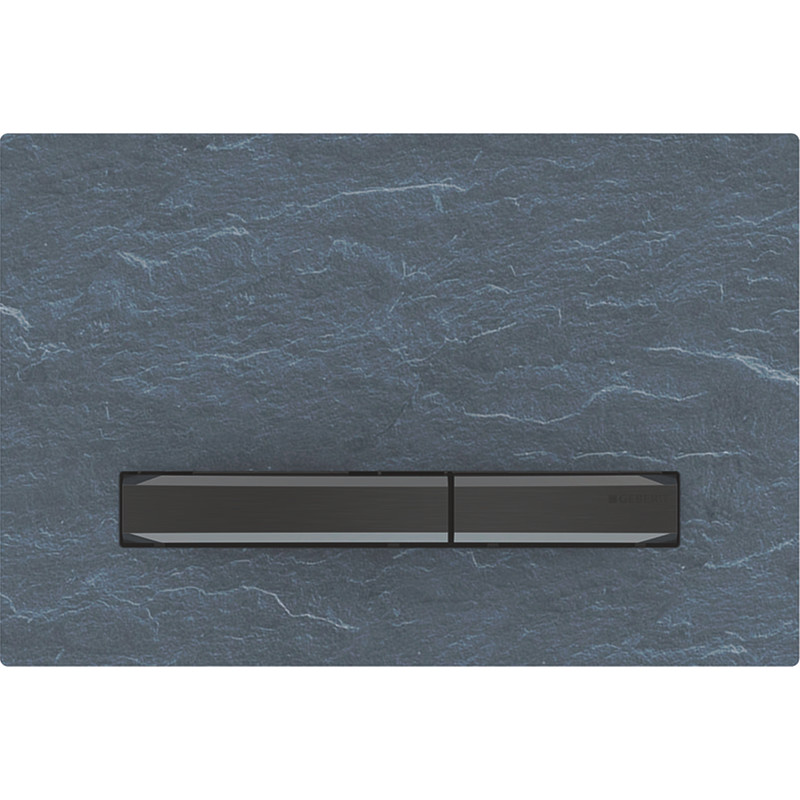 Geberit SIGMA50 betjeningsplade 246x164x14mm sort krom/ skifer