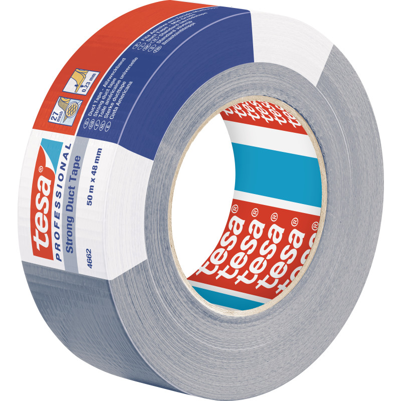 Tesa 4662 silvertejp, grå, 48 mm, 50 meter