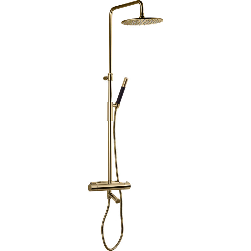 Tapwell Evo TVM2200-160 badkarsblandare med duschset, m&auml;ssing